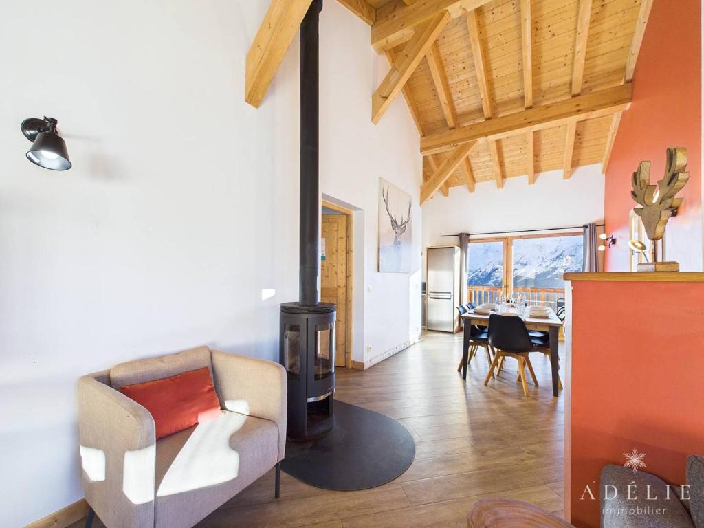 Chalet moderne, jacuzzi, sauna, 12 pers, proche pistes - FR-1-398-636 - 3