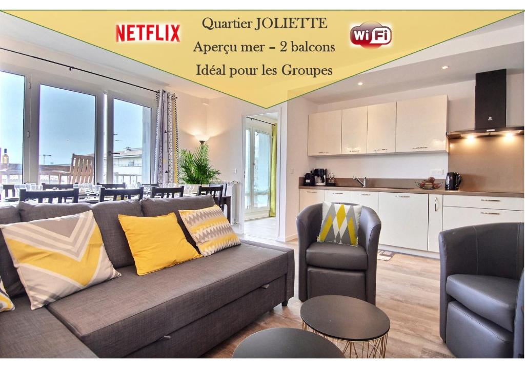 LE GRAND JOLIETTE - Aperçu mer - 2 balcons - Idéal Groupes - by experienceimmo - 1