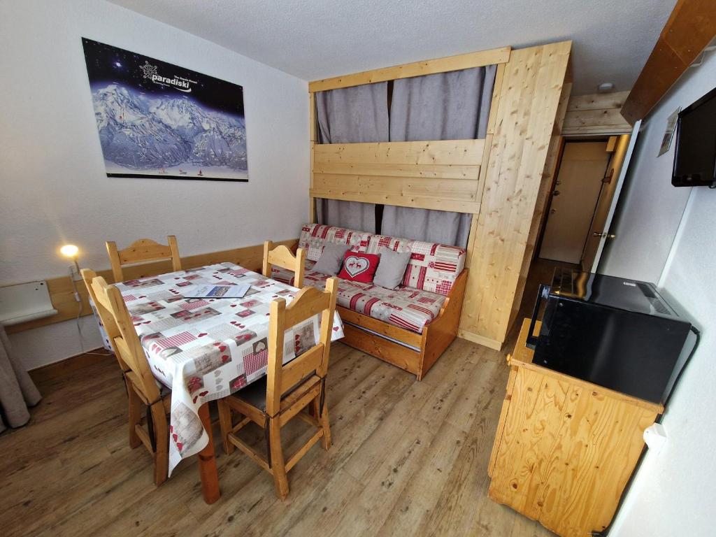 Studio lumineux 4 pers, accès direct pistes, balcon sud - 5
