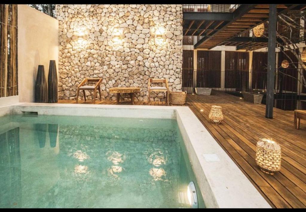 Depa 2 rec y alberca privada en veleta Tulum - 2