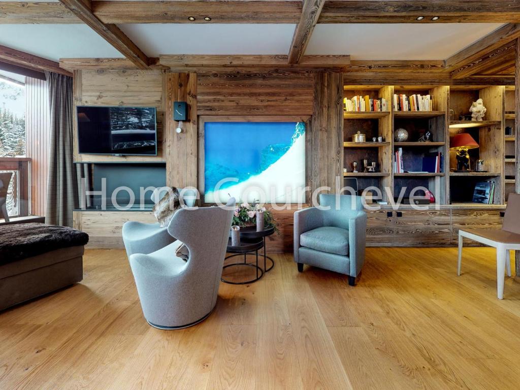 Courchevel 1850, 4 chambres, 8 pers, accès pistes, parking - FR-1-575-222 - 2
