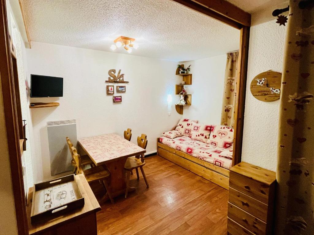 Studio cosy à Mâcot-la-Plagne 24 m² avec vue montagne - 3