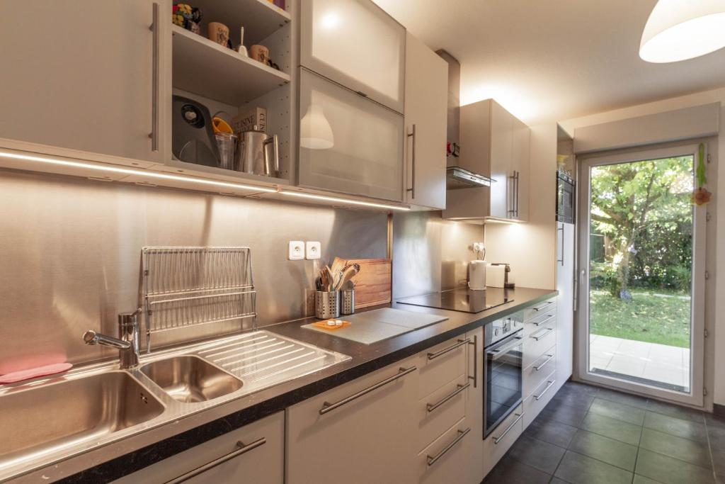 Les Galets - Duplex avec jardin - 2 chambres et bureau - 4
