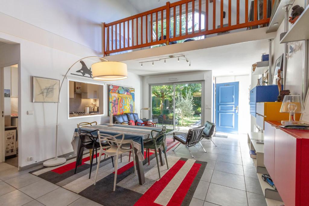 Les Galets - Duplex avec jardin - 2 chambres et bureau - 2
