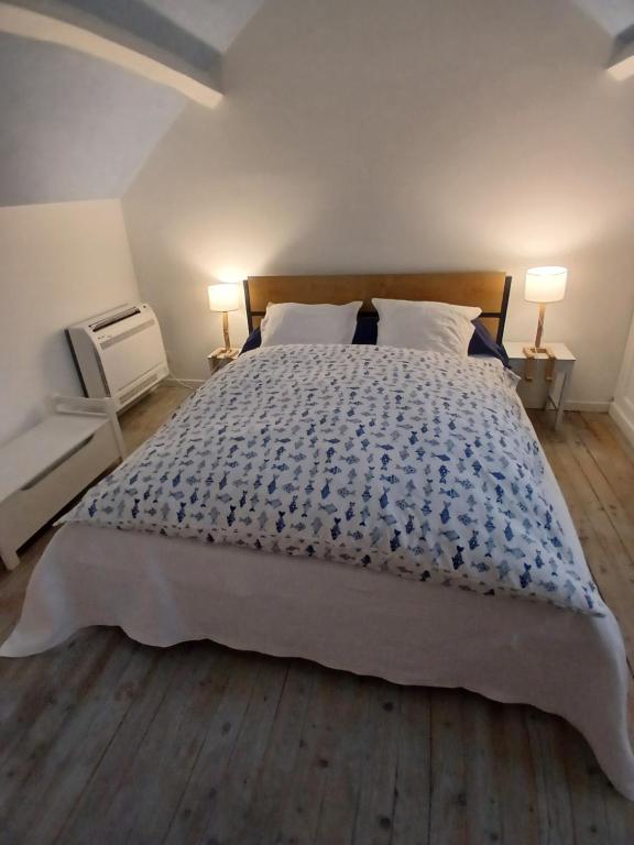 Chambre bleue avec accès plage - 2
