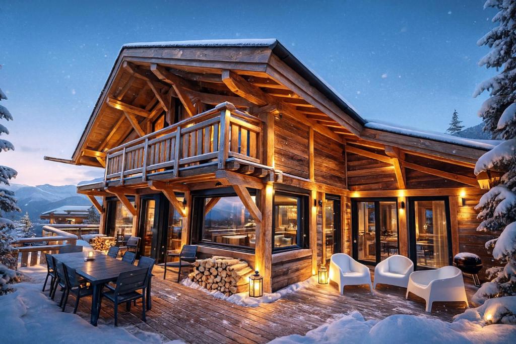 Chalet Aguila - Jacuzzi et sauna panoramique - vue spectaculaire - 2