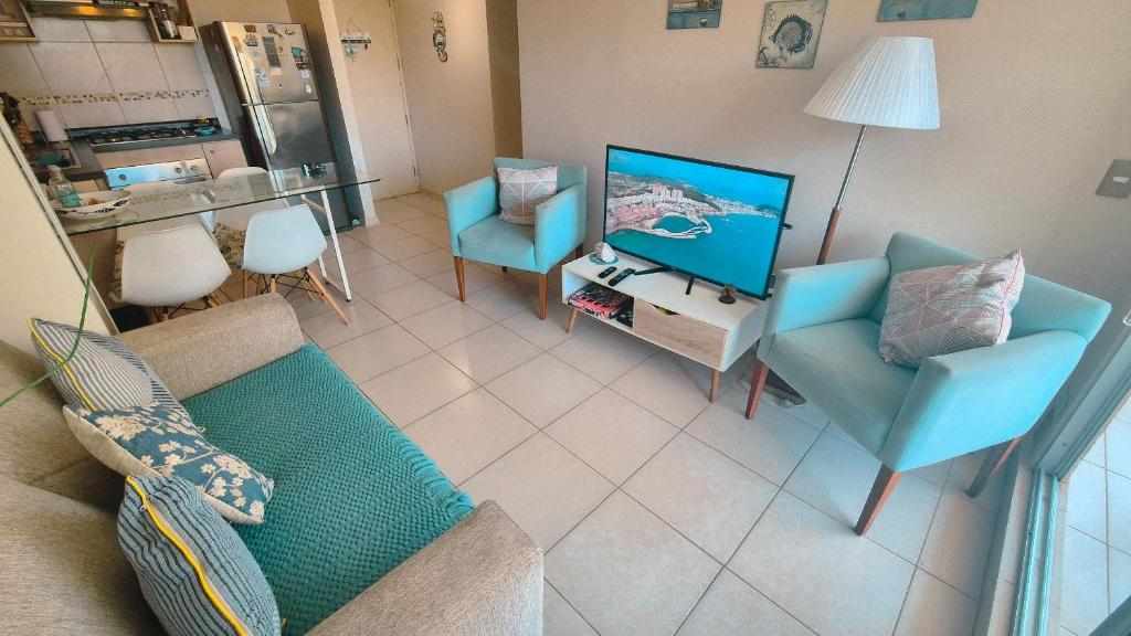 VR | Algarrobo Playa Mirasol 5PAX mar cerca, piscina, hermosa decoración, parking free - 3