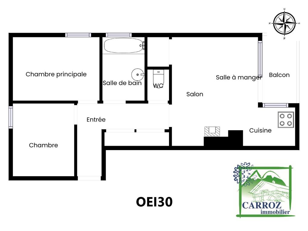 OEI30 - 3 pieces 6 pers proche centre station - 5
