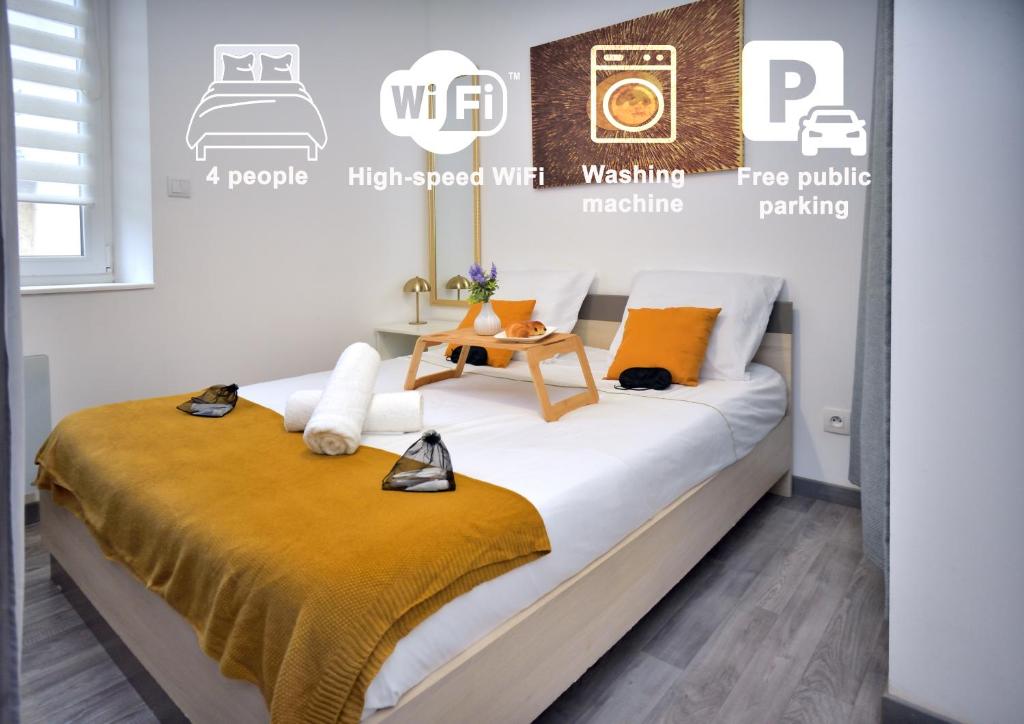 peaceful retreat & cozy apartment in reims , sleep4 ,near city center , free public parking - 4