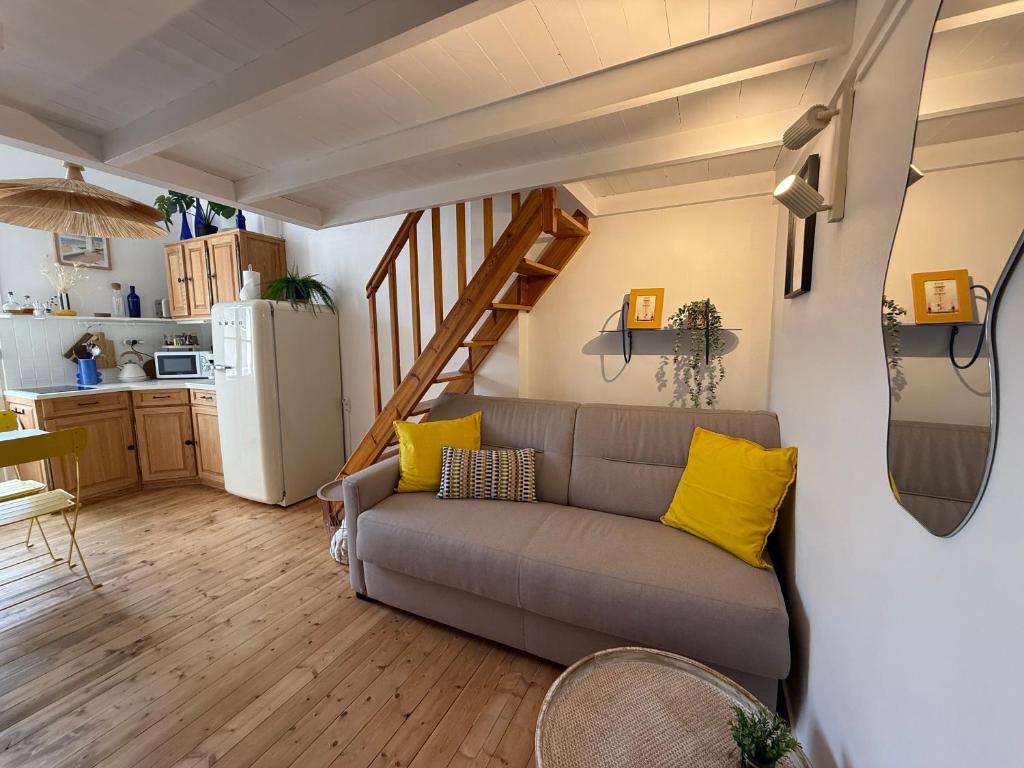 La Plage Studio lumineux, balcon vue mer - 5