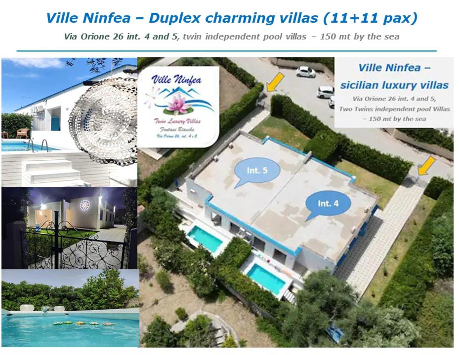 Pool Seaside Relais - VILLE Ninfea, Marea, Rosa e Cassiopea - Fontane Bianche - 4