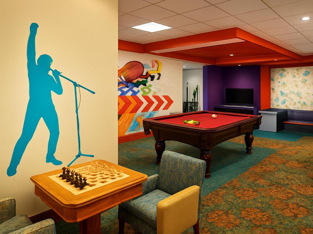 共用ラウンジ/TVエリア