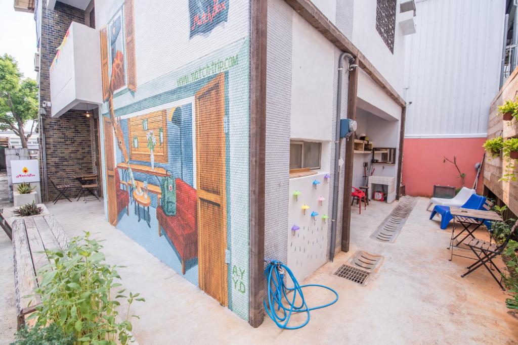 Entrance, MatchBox Hostel in Taichung