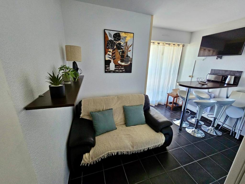 Vue Azur - terrasse parking direct beach access - 2