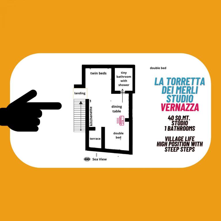La Torretta dei Merli Studio with Unique Views - 4