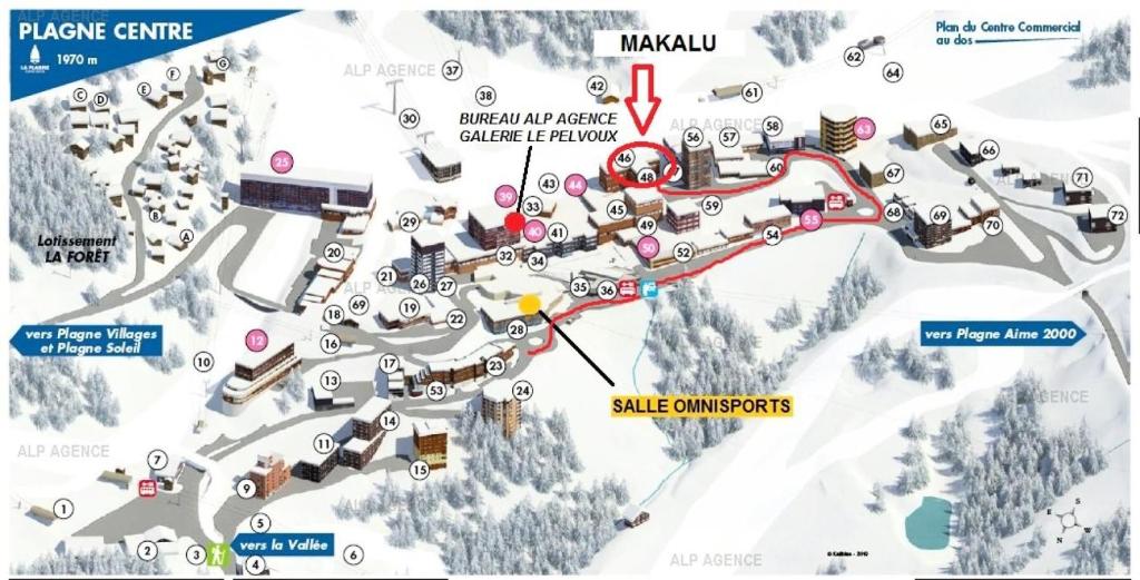 Résidence Le Makalu - 4 Pièces 8/9 pers - LE MAKALU -034MA- PLAGNE CENTRE - WIFI MAE-5964 - 1