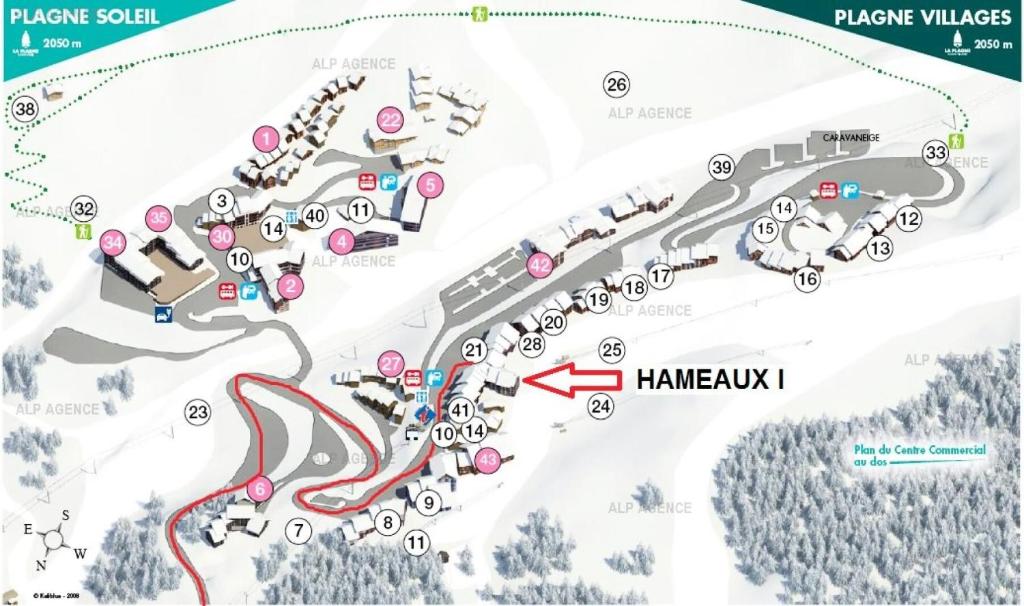 Résidence Les Hameaux I - Studio 3/4 pers - LES HAMEAUX 1 - 165H1 - PLAGNE VILLAGES MAE-9374 - 2