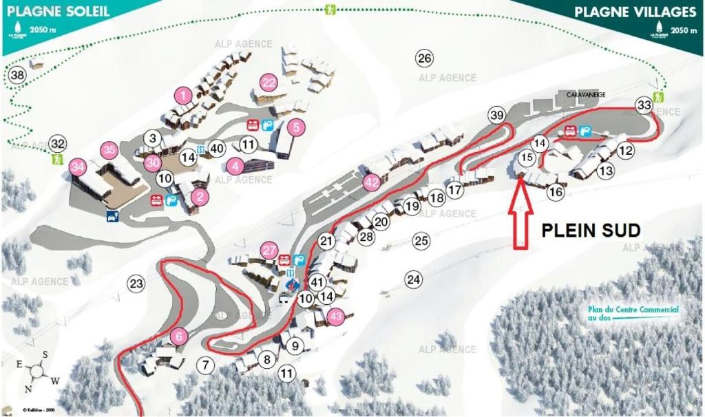 Résidence Le Plein Sud - 2 Pièces 4/5 pers - PLAGNE VILLAGES - 010PS -LE PLEIN SUD- WIFI MAE-7131 - 2