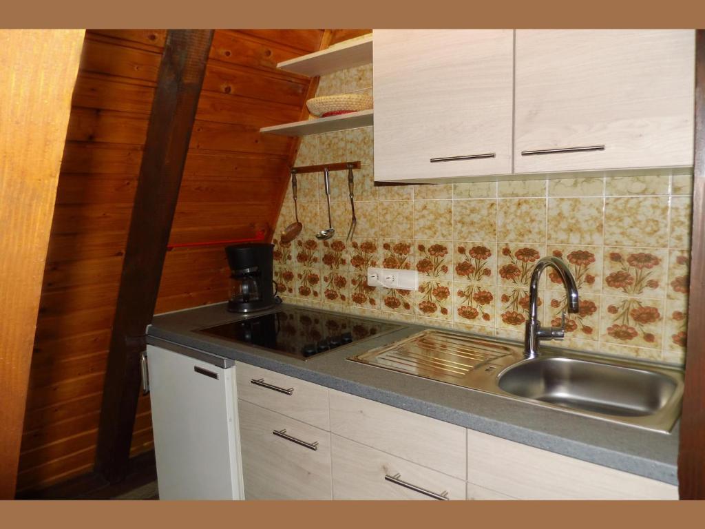 Charmantes Ferienhaus in Skigebietsnaehe キッチン