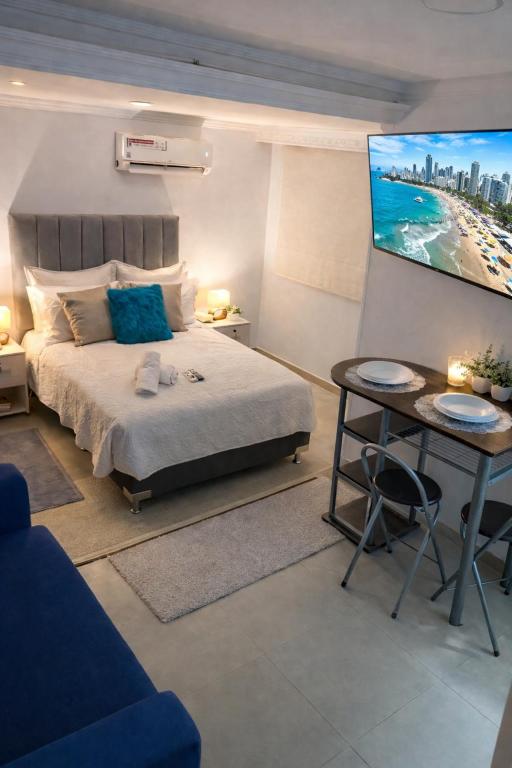 Apartaestudio Económico a una cuadra de la Playa - 1