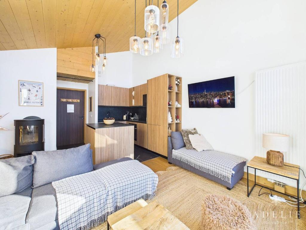 Superbe Apt 5P au Centre, 200m des Pistes, 3 SDB, Mezzanine, Balcon Sud, Parking, WiFi - FR-1-398-656 - 4