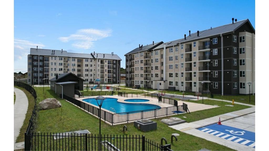 Departamento piscina y estacionamiento en condominio Villarrica - 1