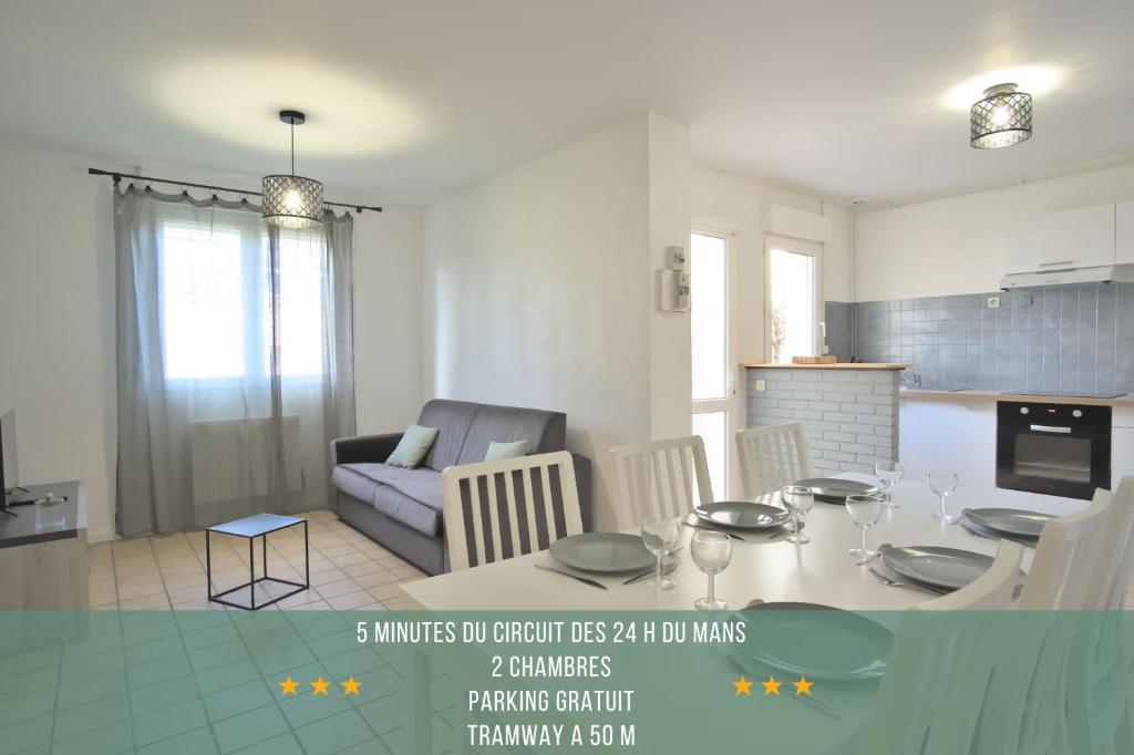 Le Georges Durand - Parking - 5 min du Circuit 24H - Wifi - 2 chambres - 1