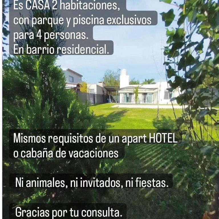 Roldán Casa con pileta uso Familiar exclusivo desde dos noches hasta cuatro personas - 2