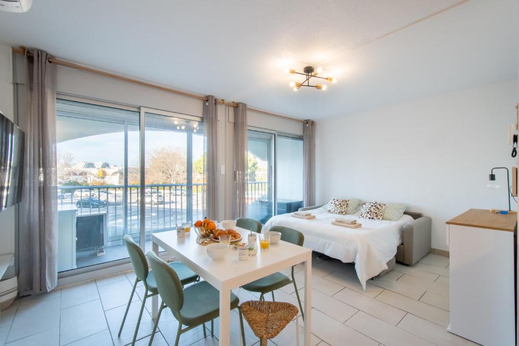 Grand Studio front de mer - Climatiser avec place de parking - 4