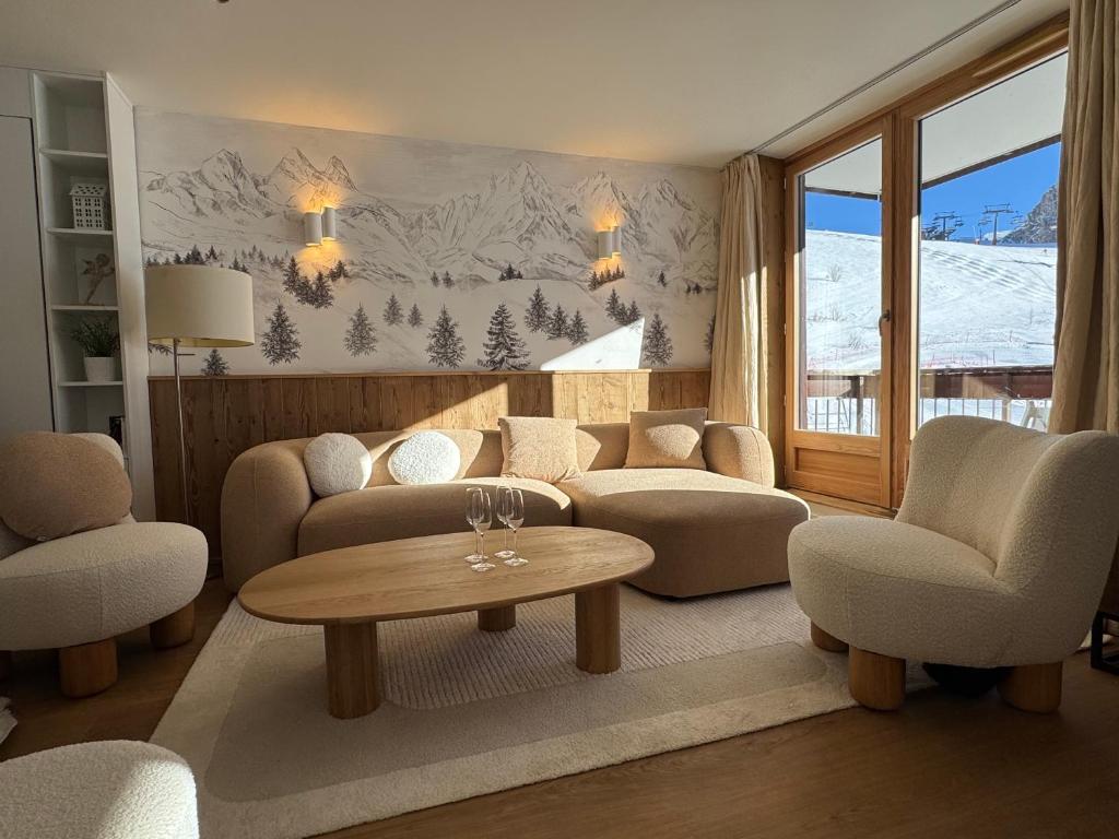 Appartement neuf et cosy les Tommeuses vue splendide, sur piste, Tignes Val Claret - 1