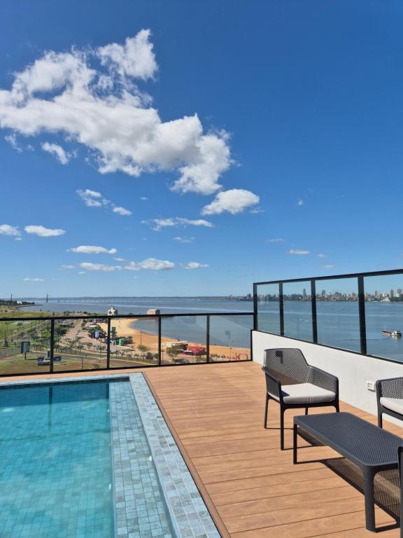Espectacular departamento con vista al rio y playa San Jose! - 2