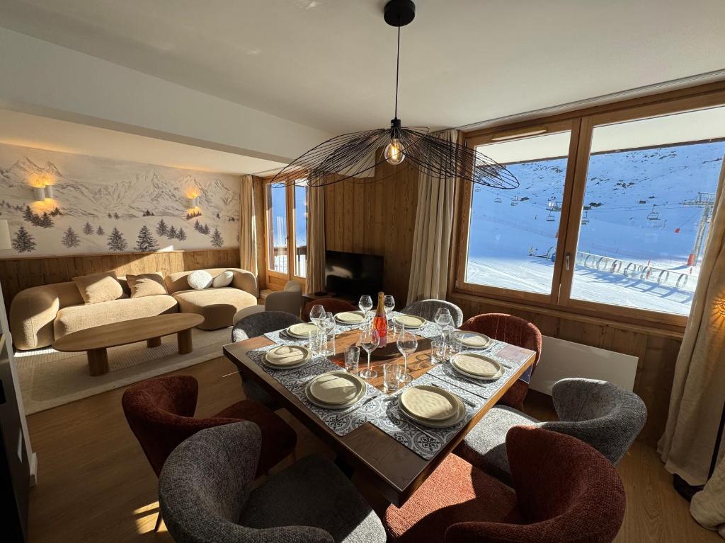 Appartement neuf et cosy les Tommeuses vue splendide, sur piste, Tignes Val Claret - 3