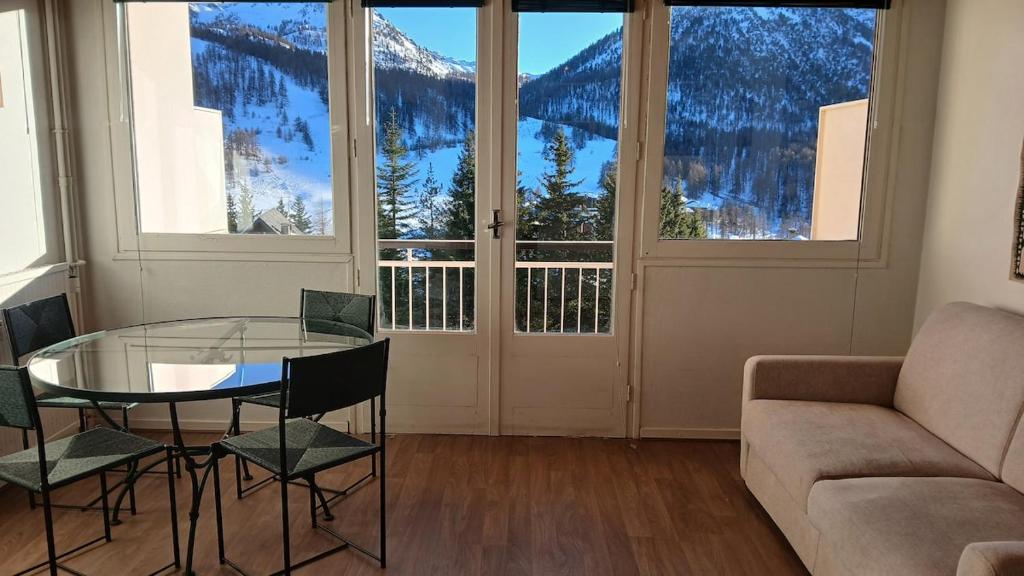 Studio 4 personnes, superbe vue sur les pistes - 3