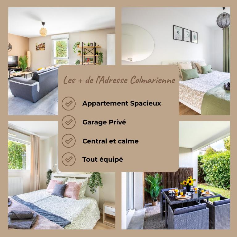 L'Adresse Colmarienne, Escapade en Famille, Terrasse, Garage Privé, Centre historique Colmar à 15 min à pied, Marchés de Noël, Route des vins d'Alsace, Appartement calme et élégant, Arrivée autonome, Garage à vélos - 3