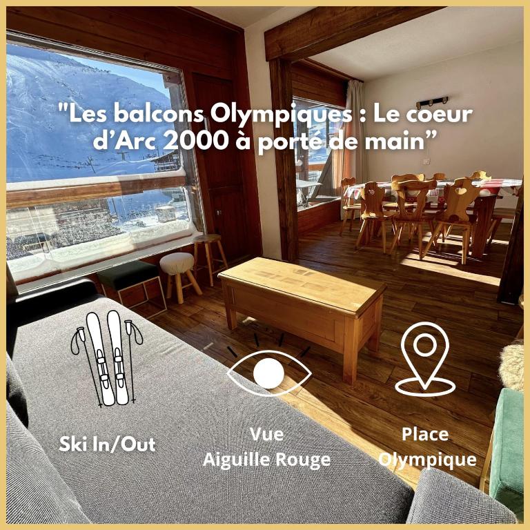 Les balcons olympiques - Ménage inclus - Arc 2000 - Ski IN-OUT - Place Olympique - La Conciergerie du Varet - 1