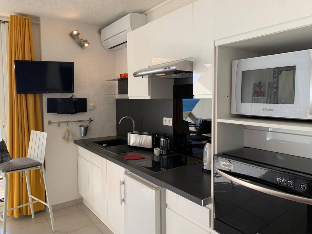 544 Studio 2 pers Héliopolis C magnifique vue mer - 5