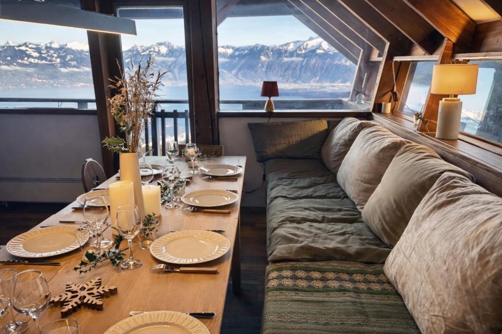 Magnifique Chalet Avec Vue Panoramique sur le Lac Léman - 5