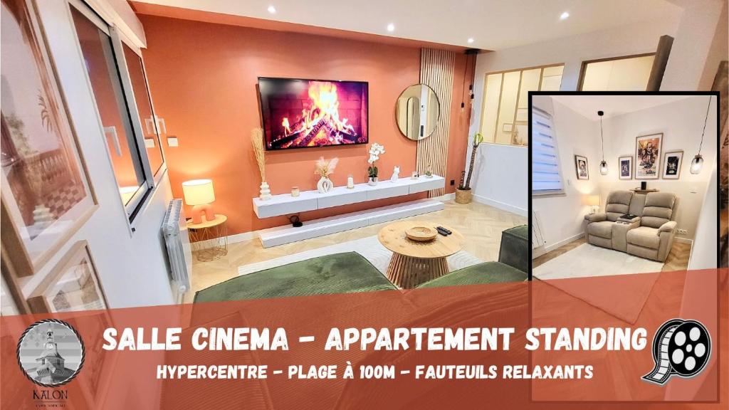 - KALON - CONCARNEAU - SALLE CINÉMA - PLAGE À 100m - VILLE CLOSE À PIEDS - WIFI - Center & beach within walking distance - - 1