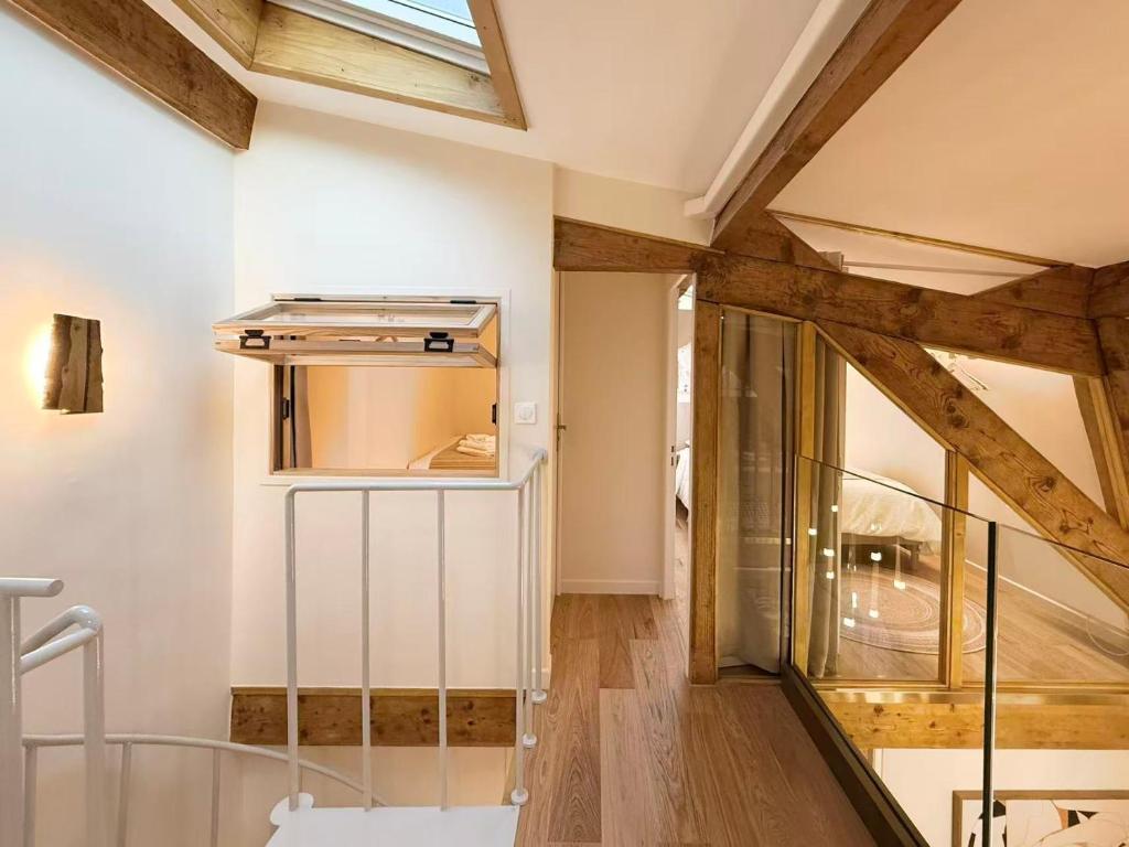 Architect Renovated Family Duplex 4 bedrooms Opéra Lafayette AC 9p CCTV in Common Areas - 4