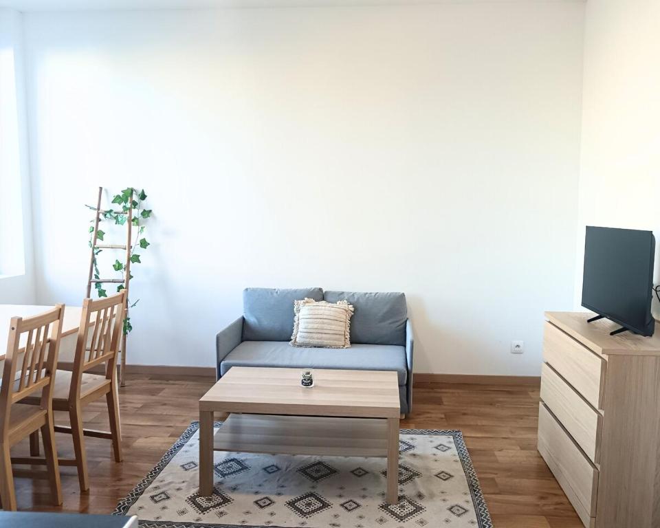 Living area of the Appartement calme et spacieux Proche Lille