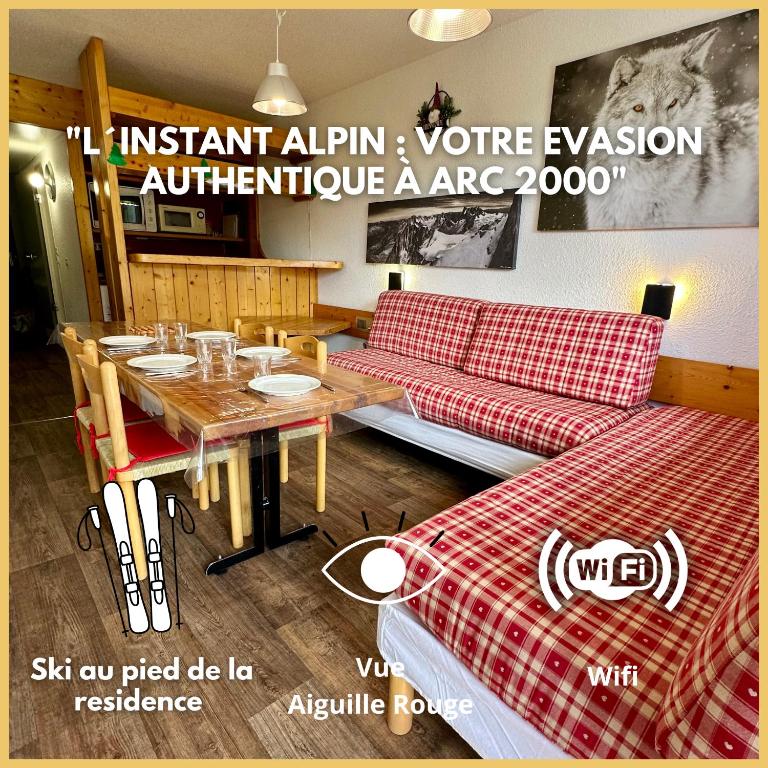 L'instant Alpin - Ménage et lits faits inclus - Ski IN-OUT - Arc 2000 - La conciergerie du Varet - 1