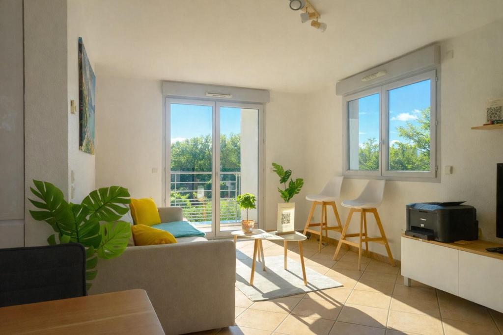 T2 de 56m2 - Genève à 5 min- Parking Privé Gratuit - 4