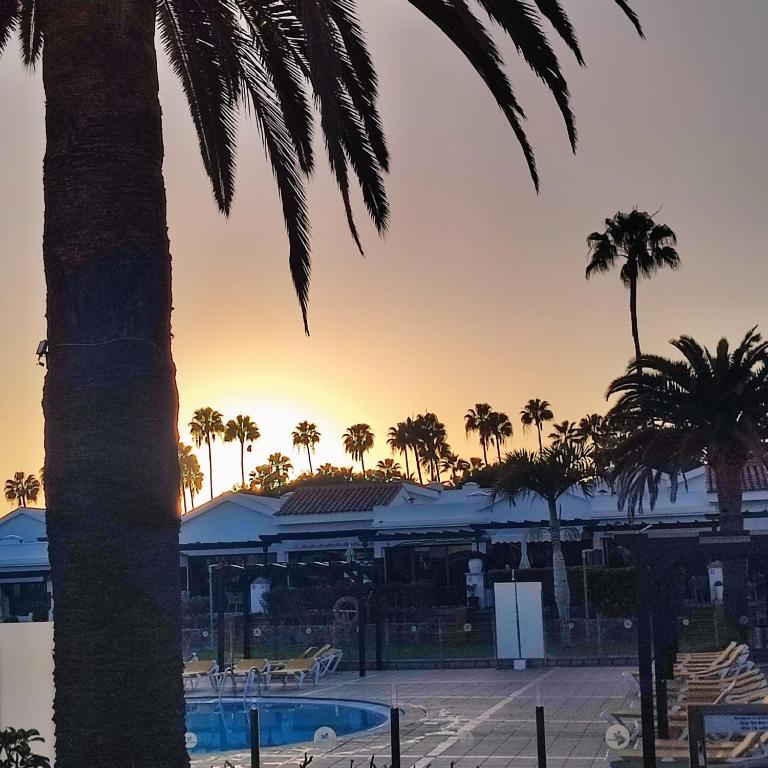 Maspalomas Lago Canary Sunset - 4