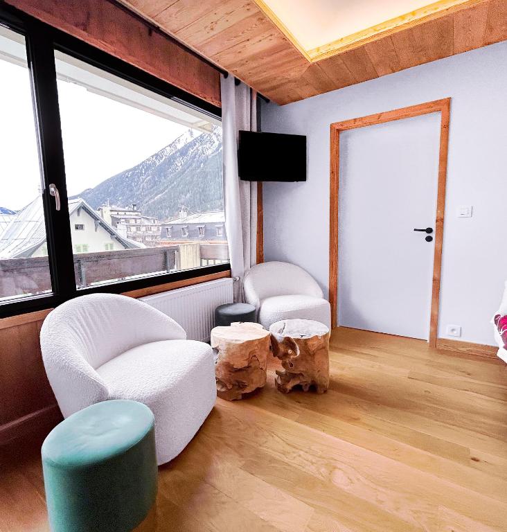 Appart Hyper Centre Chamonix balcon parking privé - 4