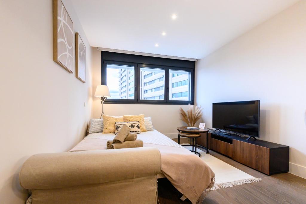 JES214B - Piso de lujo de 1 dormitorio con hermosas vistas a la ciudad - Alquiler temporal - 5
