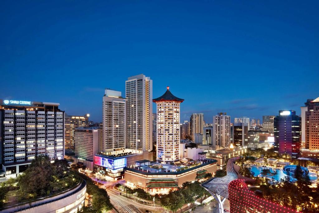 싱가포르 메리어트 탕 플라자 호텔 수영장