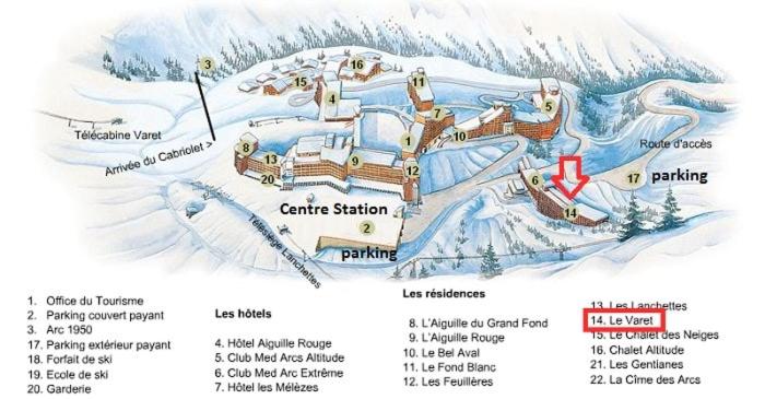 28 m2 apartment in Les Arcs 2000 - 3