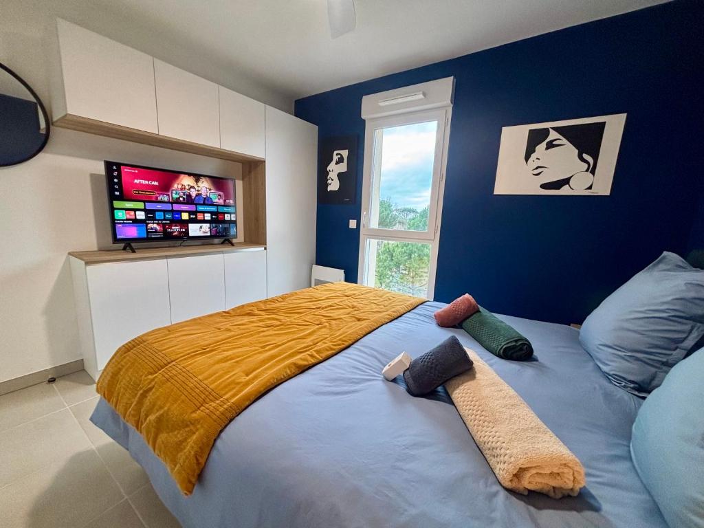 Haut Standing ACCÈS DIRECT MER 3min à pieds,Parking privée, Wifi, Netflix - 3