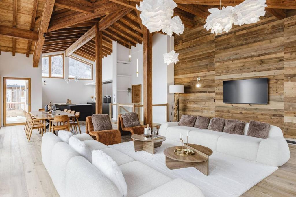 7 Summits - Chalet 230m2 Salon Cathedrale Vues Cheminee - 1
