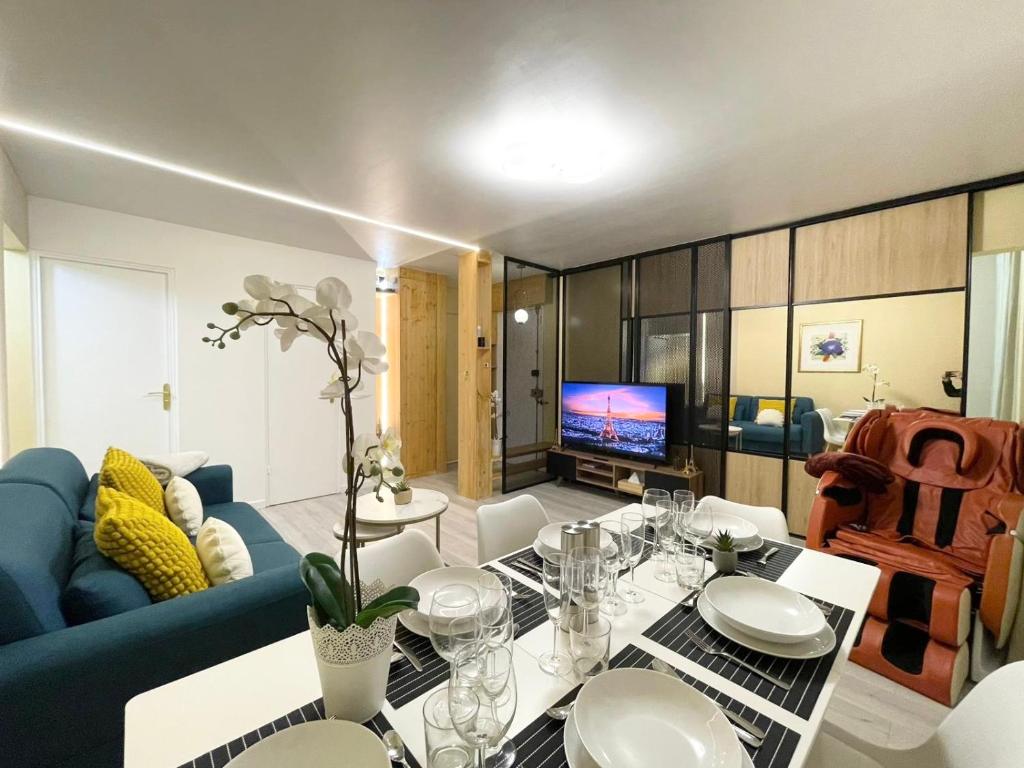 Cozy & Spacious 3BR Paris Apartment with Balconies Metro 6 Glacière - 1